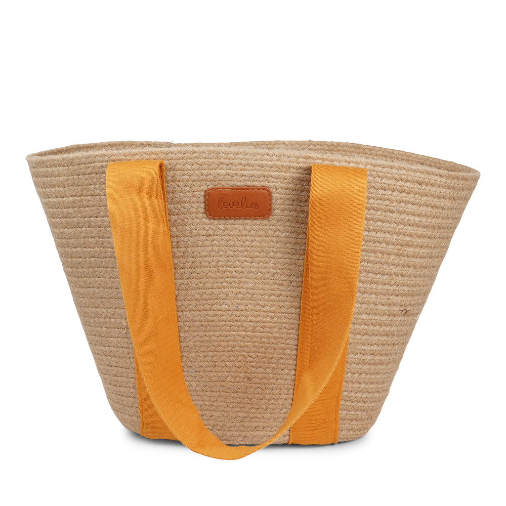 Lovelies Studio - Bring effortless style to your summer days with&nbsp;Peppino, our beautifully crafted beach bag made from natural jute. Lightweight yet durable, Peppino is designed to carry all your essentials while adding a touch of rustic elegance to any outfit.

The standout colorful handle brings a fun, vibrant twist to the bag’s natural texture, making it the perfect accessory for beach trips, market strolls, and sunny getaways. Spacious, stylish, and easy to pair with your favorite summer looks, Pep