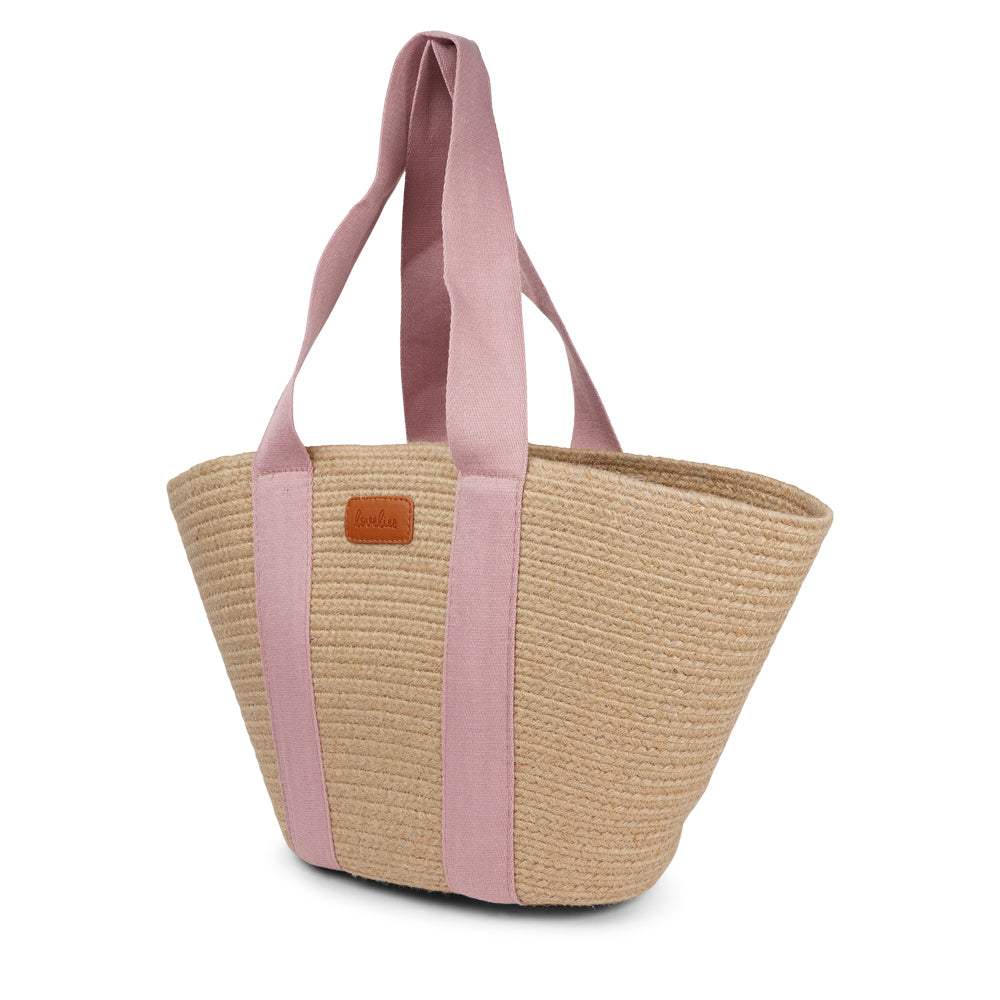 Lovelies Studio - Bring effortless style to your summer days with&nbsp;Peppino, our beautifully crafted beach bag made from natural jute. Lightweight yet durable, Peppino is designed to carry all your essentials while adding a touch of rustic elegance to any outfit.

The standout colorful handle brings a fun, vibrant twist to the bag’s natural texture, making it the perfect accessory for beach trips, market strolls, and sunny getaways. Spacious, stylish, and easy to pair with your favorite summer looks, Pep