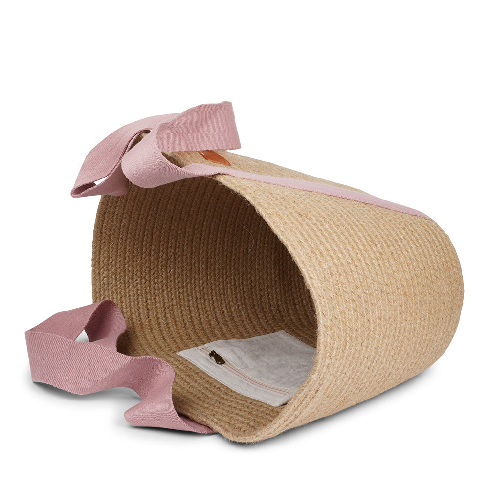 Lovelies Studio - Bring effortless style to your summer days with&nbsp;Peppino, our beautifully crafted beach bag made from natural jute. Lightweight yet durable, Peppino is designed to carry all your essentials while adding a touch of rustic elegance to any outfit.

The standout colorful handle brings a fun, vibrant twist to the bag’s natural texture, making it the perfect accessory for beach trips, market strolls, and sunny getaways. Spacious, stylish, and easy to pair with your favorite summer looks, Pep
