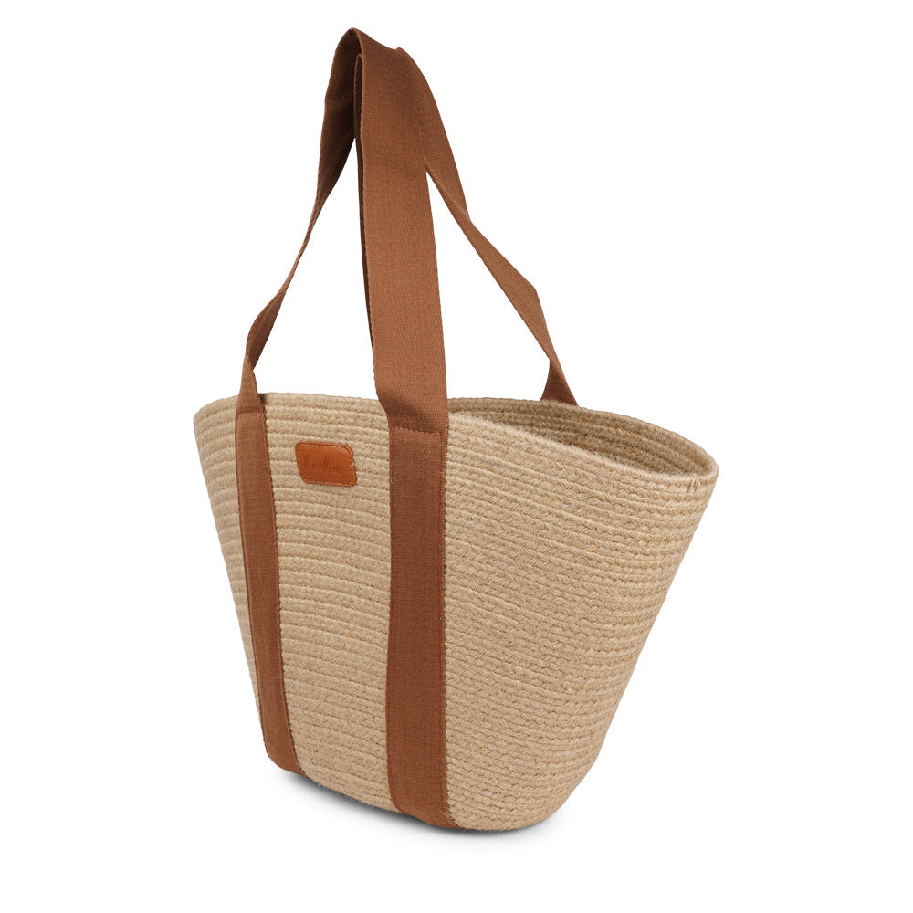 Lovelies Studio - Bring effortless style to your summer days with&nbsp;Peppino, our beautifully crafted beach bag made from natural jute. Lightweight yet durable, Peppino is designed to carry all your essentials while adding a touch of rustic elegance to any outfit.

The standout colorful handle brings a fun, vibrant twist to the bag’s natural texture, making it the perfect accessory for beach trips, market strolls, and sunny getaways. Spacious, stylish, and easy to pair with your favorite summer looks, Pep