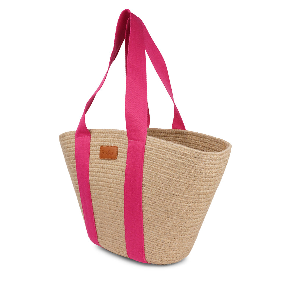 Lovelies Studio - Bring effortless style to your summer days with&nbsp;Peppino, our beautifully crafted beach bag made from natural jute. Lightweight yet durable, Peppino is designed to carry all your essentials while adding a touch of rustic elegance to any outfit.

The standout colorful handle brings a fun, vibrant twist to the bag’s natural texture, making it the perfect accessory for beach trips, market strolls, and sunny getaways. Spacious, stylish, and easy to pair with your favorite summer looks, Pep