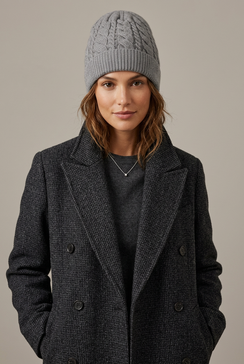 Pollux - Knitted cashmere beanie