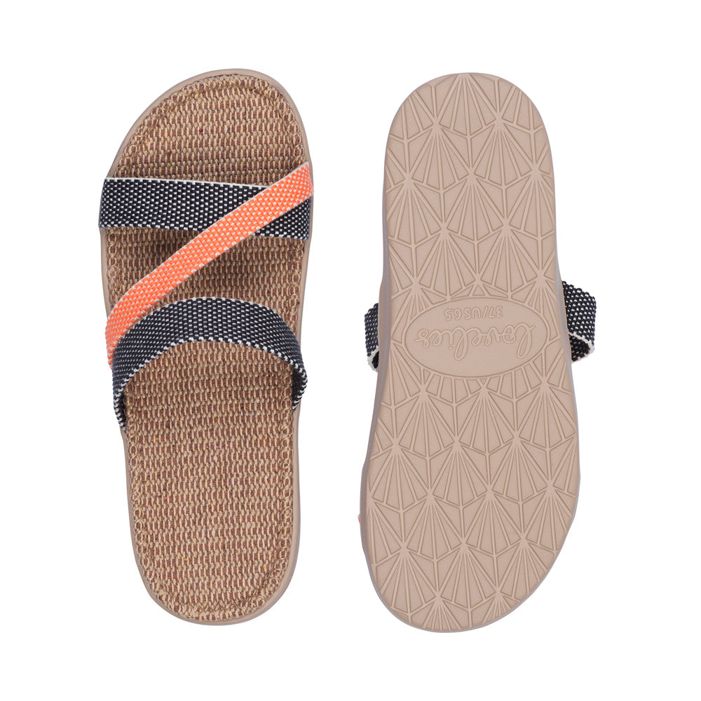 Lovelies Studio - Pongwe sandals - Material:  Outsole:  Durable Rubber Insole: Soft and shock absorbing rubber  Footbed: 100% Natural Jute Extra fine weaving for best comfort Upper: Webbing of woven cotton. 100 % handmade