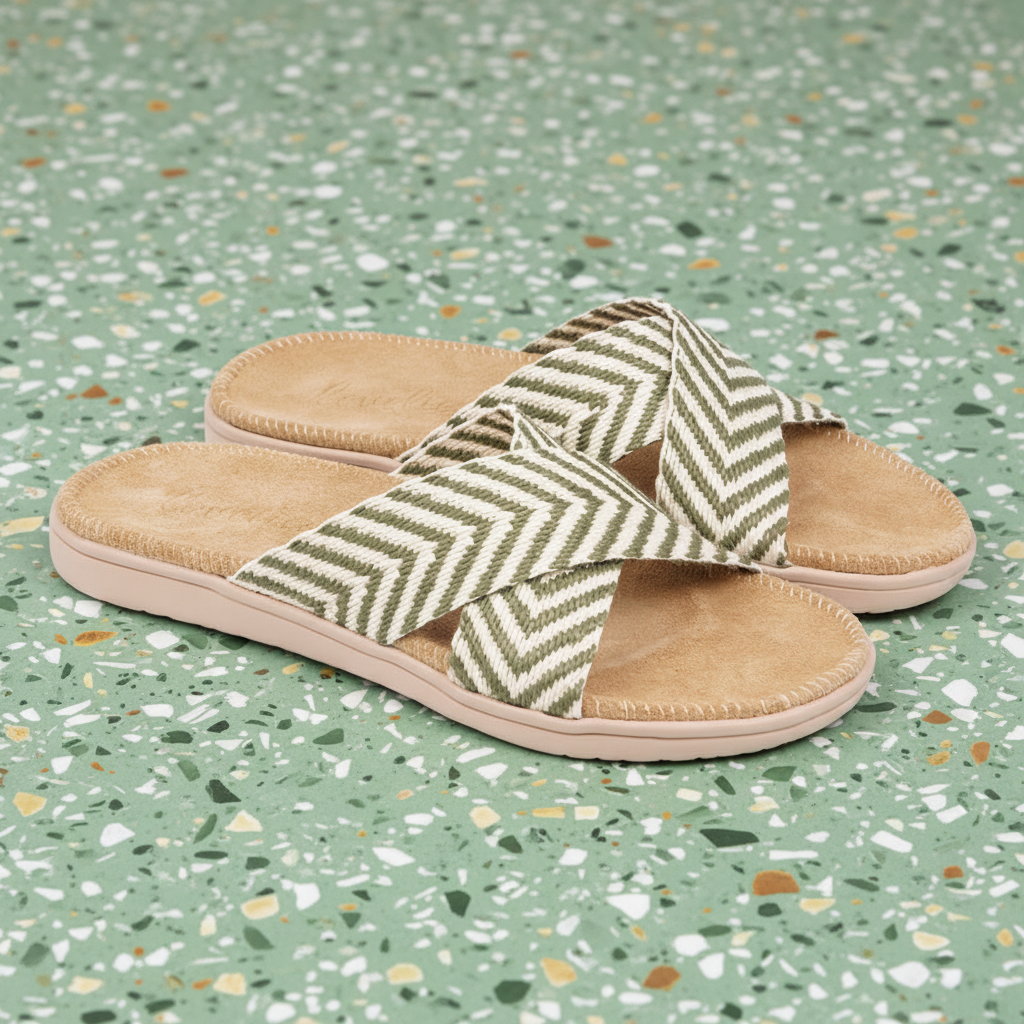 Pujols - Sandal with woven bast straps