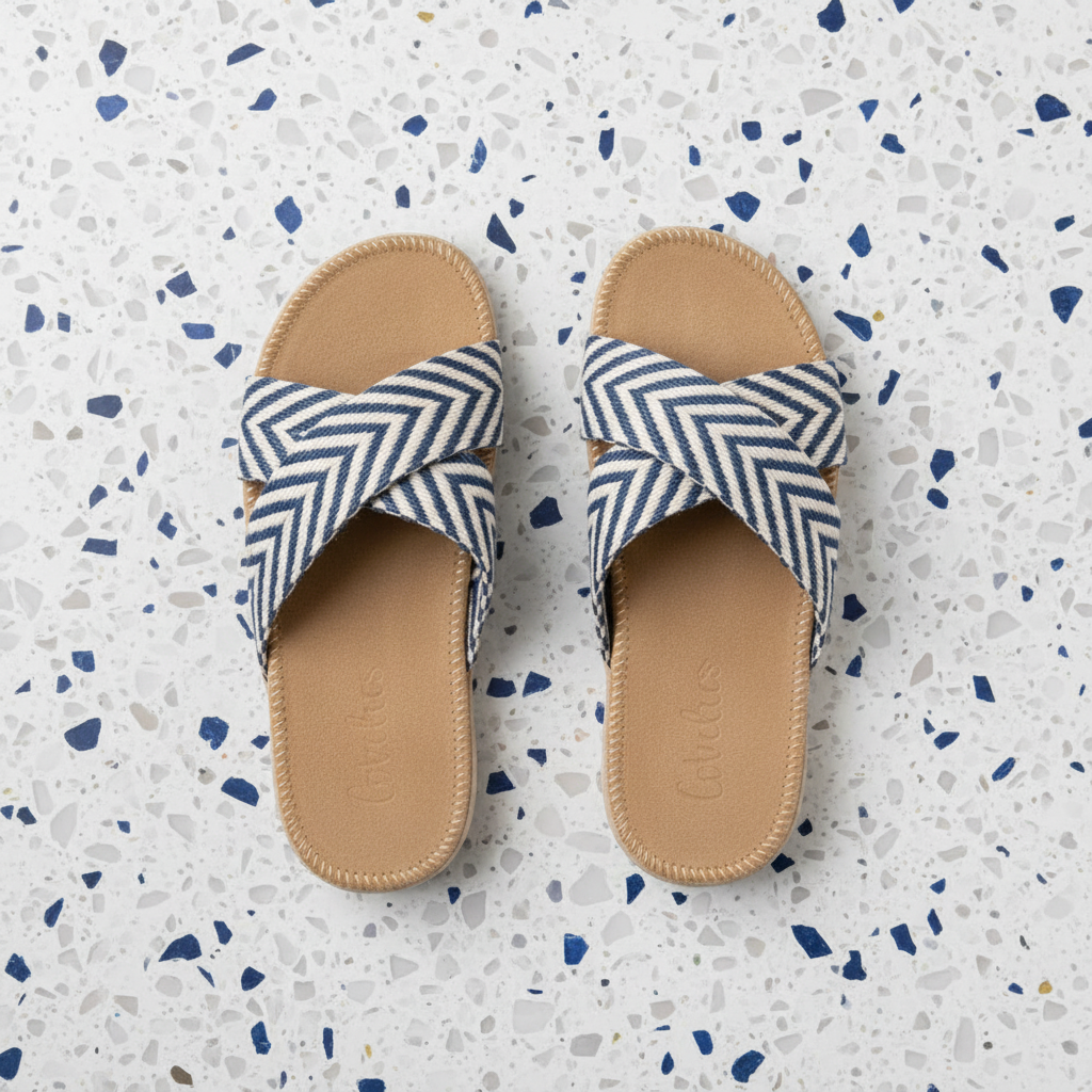 Pujols - Sandals with woven bast straps