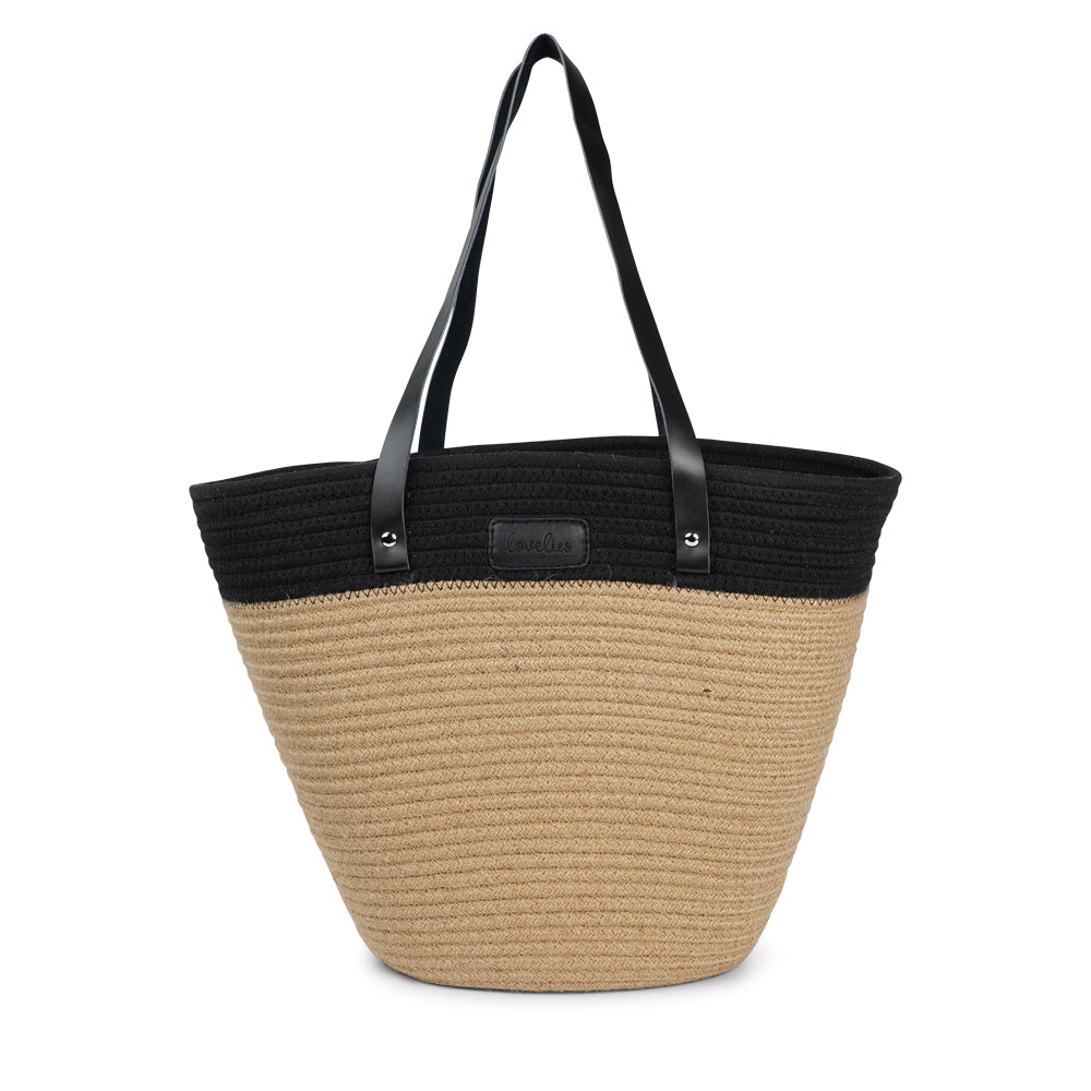 Lovelies Studio - Meet your new go-to bag for everyday adventures. Our cotton rope tote is designed for both style and practicality, with a beautifully textured body crafted from durable cotton rope. The soft buffalo leather shoulder handles add a touch of luxury while ensuring a comfortable fit, even when you're carrying a full load. Perfectly sized for grocery runs, picnics in the park, or casual days out, this tote easily combines functionality with effortless charm.