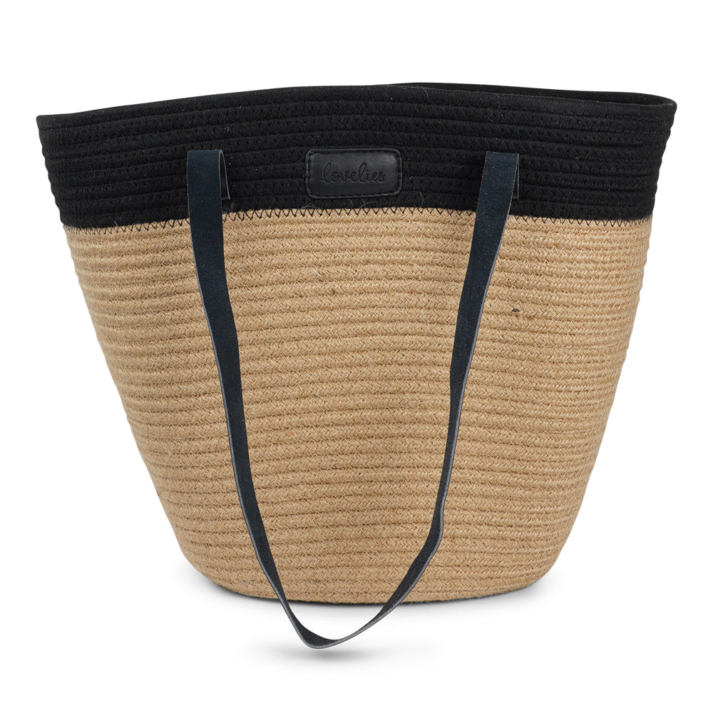 Lovelies Studio - Meet your new go-to bag for everyday adventures. Our cotton rope tote is designed for both style and practicality, with a beautifully textured body crafted from durable cotton rope. The soft buffalo leather shoulder handles add a touch of luxury while ensuring a comfortable fit, even when you're carrying a full load. Perfectly sized for grocery runs, picnics in the park, or casual days out, this tote easily combines functionality with effortless charm.