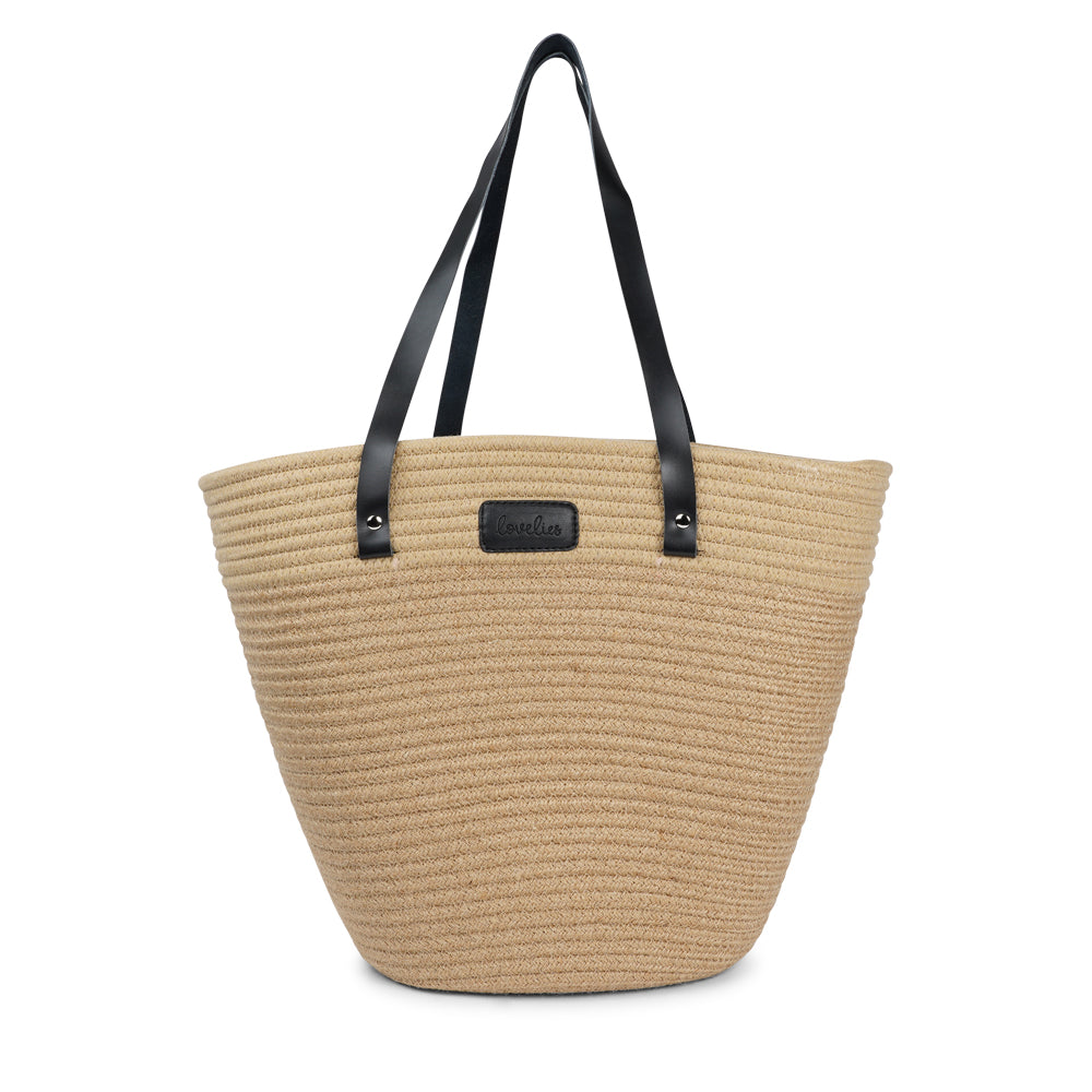 Lovelies Studio - Meet your new go-to bag for everyday adventures. Our cotton rope tote is designed for both style and practicality, with a beautifully textured body crafted from durable cotton rope. The soft buffalo leather shoulder handles add a touch of luxury while ensuring a comfortable fit, even when you're carrying a full load. Perfectly sized for grocery runs, picnics in the park, or casual days out, this tote easily combines functionality with effortless charm.