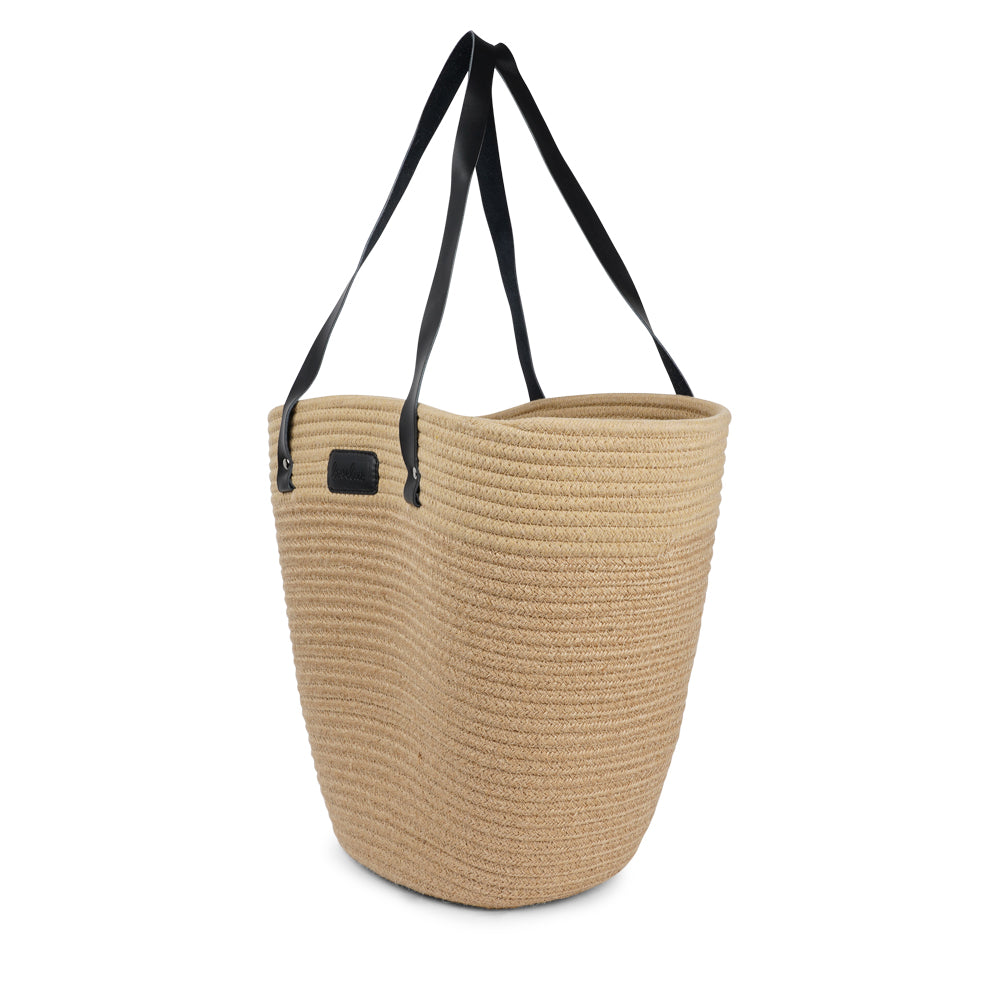 Lovelies Studio - Meet your new go-to bag for everyday adventures. Our cotton rope tote is designed for both style and practicality, with a beautifully textured body crafted from durable cotton rope. The soft buffalo leather shoulder handles add a touch of luxury while ensuring a comfortable fit, even when you're carrying a full load. Perfectly sized for grocery runs, picnics in the park, or casual days out, this tote easily combines functionality with effortless charm.