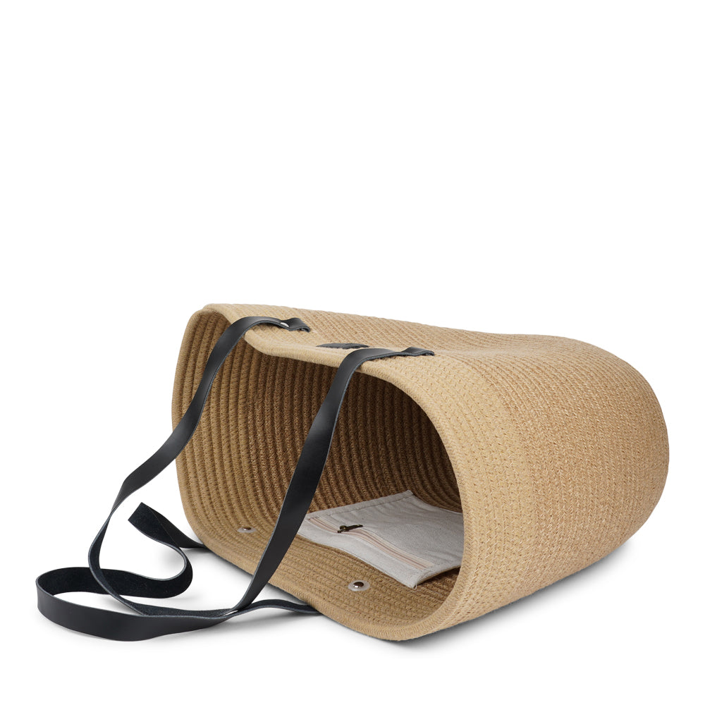 Lovelies Studio - Meet your new go-to bag for everyday adventures. Our cotton rope tote is designed for both style and practicality, with a beautifully textured body crafted from durable cotton rope. The soft buffalo leather shoulder handles add a touch of luxury while ensuring a comfortable fit, even when you're carrying a full load. Perfectly sized for grocery runs, picnics in the park, or casual days out, this tote easily combines functionality with effortless charm.