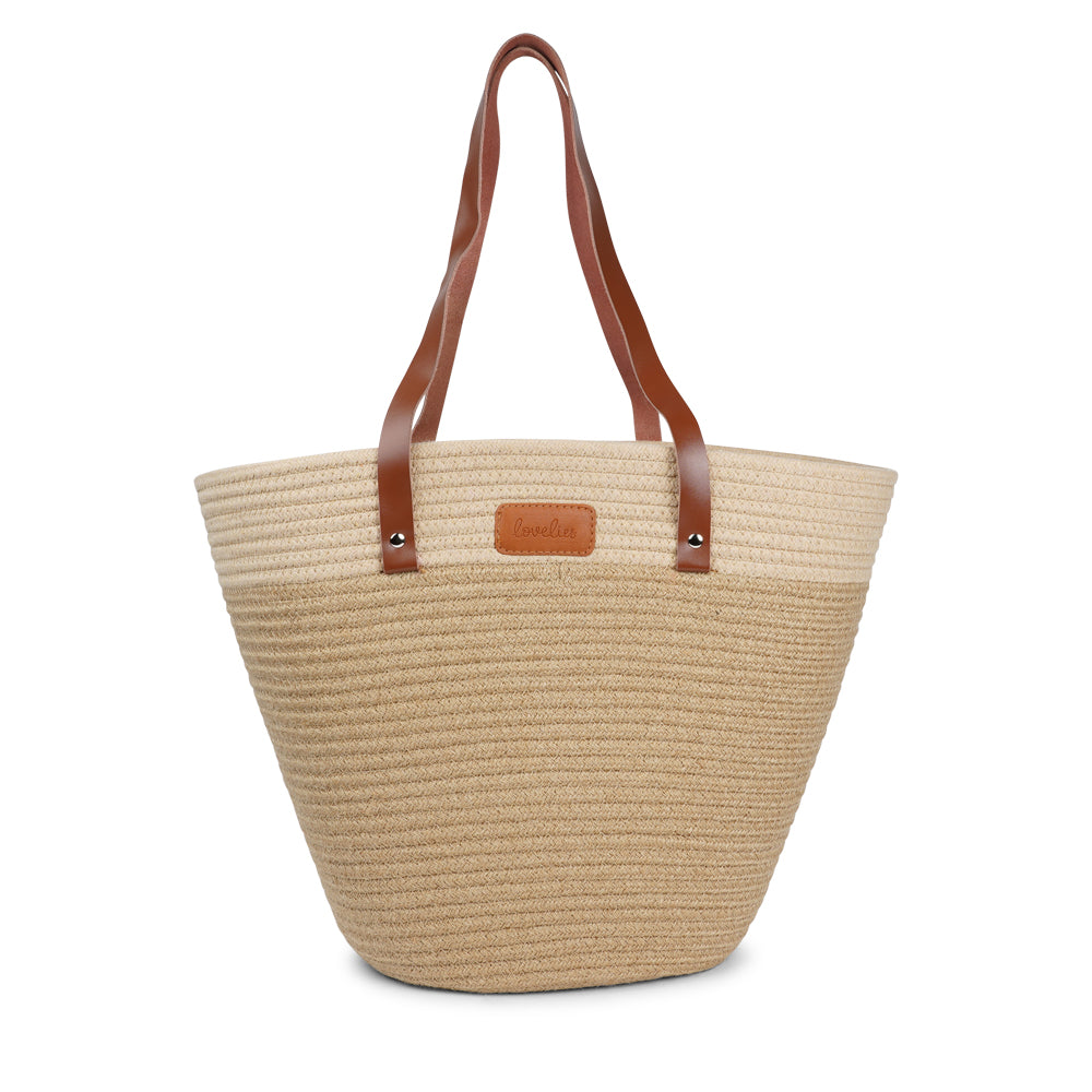 Lovelies Studio - Meet your new go-to bag for everyday adventures. Our cotton rope tote is designed for both style and practicality, with a beautifully textured body crafted from durable cotton rope. The soft buffalo leather shoulder handles add a touch of luxury while ensuring a comfortable fit, even when you're carrying a full load. Perfectly sized for grocery runs, picnics in the park, or casual days out, this tote easily combines functionality with effortless charm.