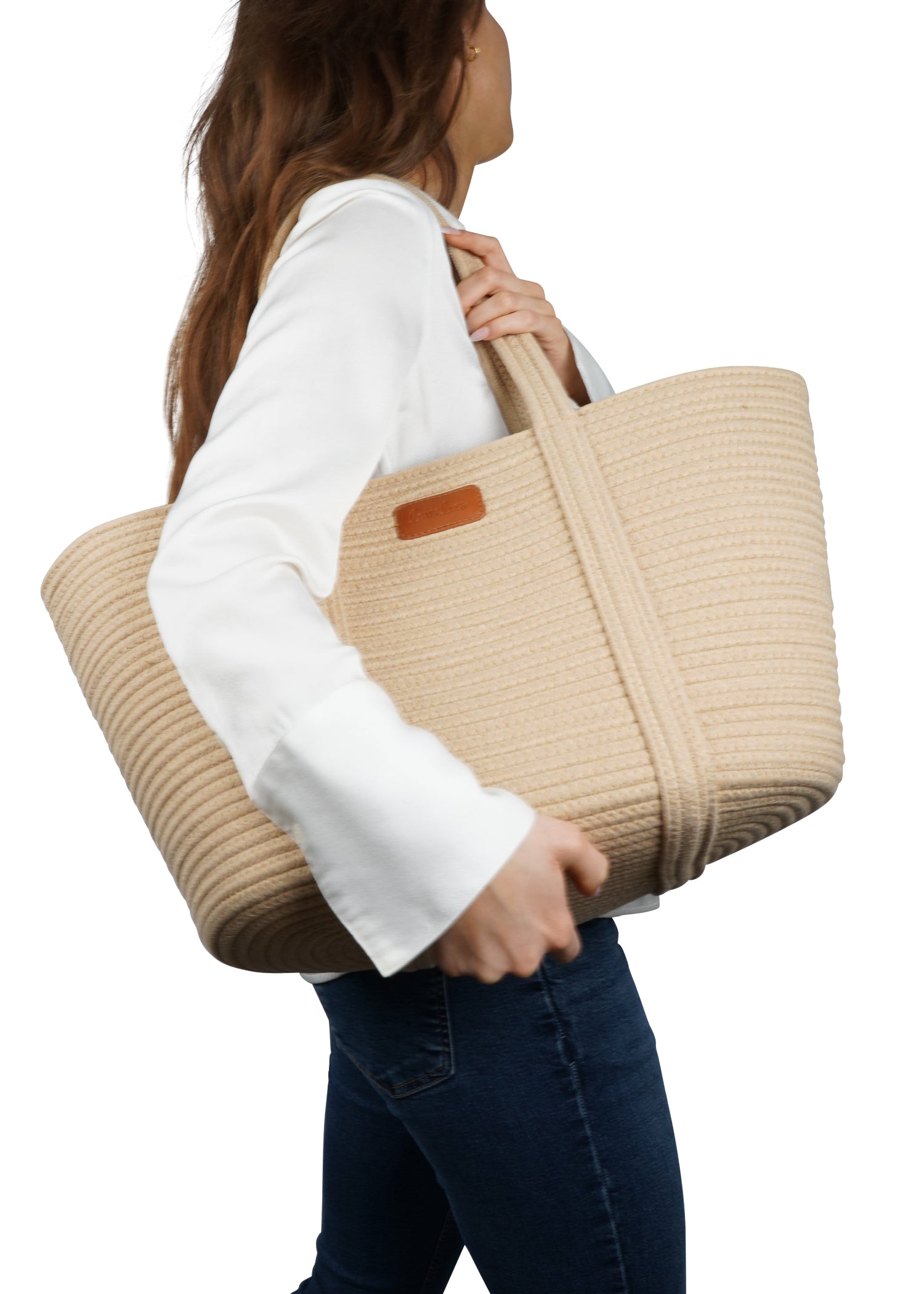 Say hello to&nbsp;Sabadi, the perfect cotton rope tote that combines cool style and everyday practicality. Crafted from durable, beautifully textured cotton rope, Sabadi offers a lightweight yet sturdy design, ideal for everything from grocery runs to beach days.

Its relaxed, effortless look makes it a versatile addition to your wardrobe, while the spacious interior keeps all your essentials close at hand. With Sabadi, carrying your everyday favorites has never looked so good.