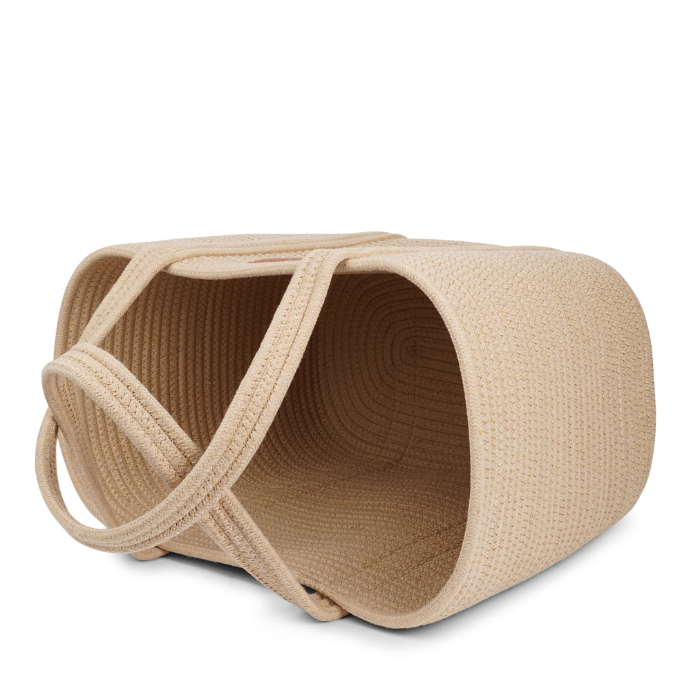 Say hello to&nbsp;Sabadi, the perfect cotton rope tote that combines cool style and everyday practicality. Crafted from durable, beautifully textured cotton rope, Sabadi offers a lightweight yet sturdy design, ideal for everything from grocery runs to beach days.

Its relaxed, effortless look makes it a versatile addition to your wardrobe, while the spacious interior keeps all your essentials close at hand. With Sabadi, carrying your everyday favorites has never looked so good.