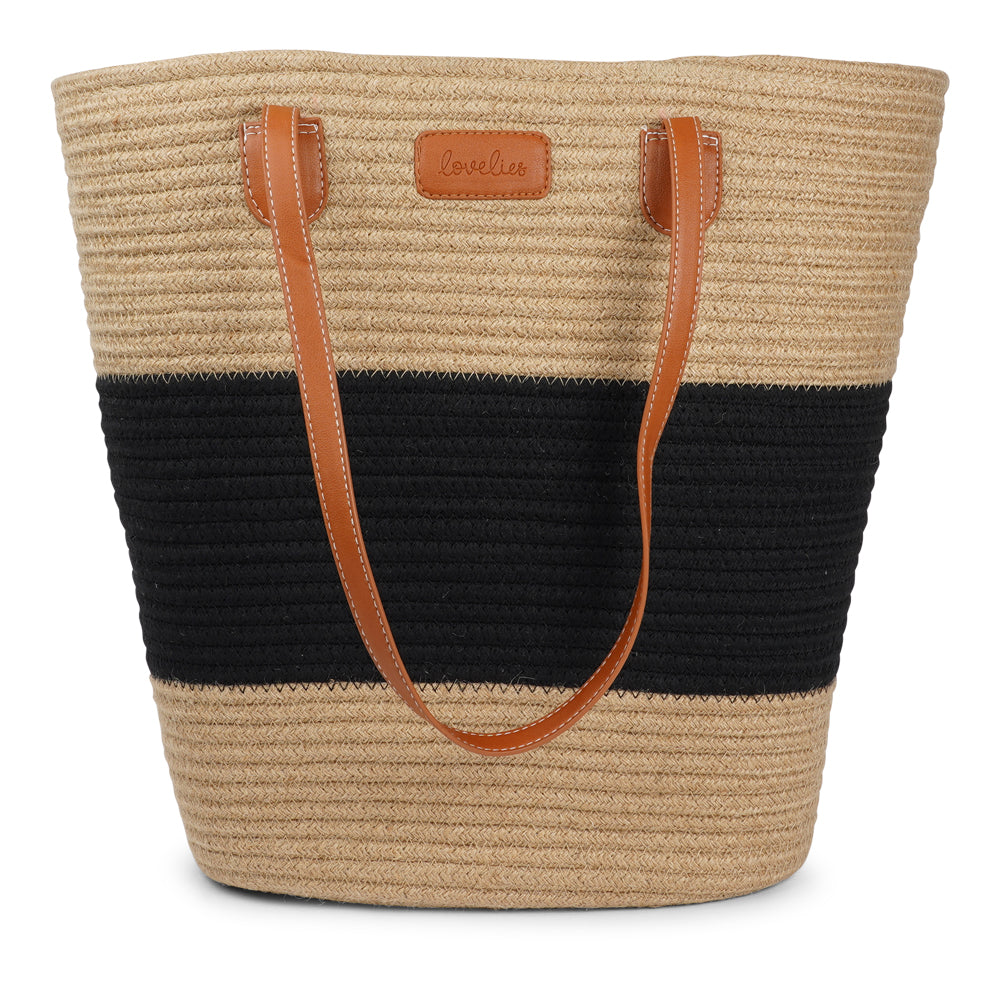 Lovelies Studio - Introducing the Simius jute rope bag, the perfect blend of sustainable style and practical design. This large tote bag features a secure zip closure to keep your belongings safe, while the long shoulder handles crafted from vegan leatheroffer both comfort and durability.
Whether you’re heading to the beach, shopping, or on your way to a casual outing, Simius is your go-to companion for every occasion. Spacious, stylish, and eco-friendly, it’s the perfect addition to any wardrobe.