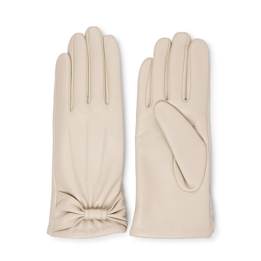 Sondrio - Lambskin Gloves with Bow Detail