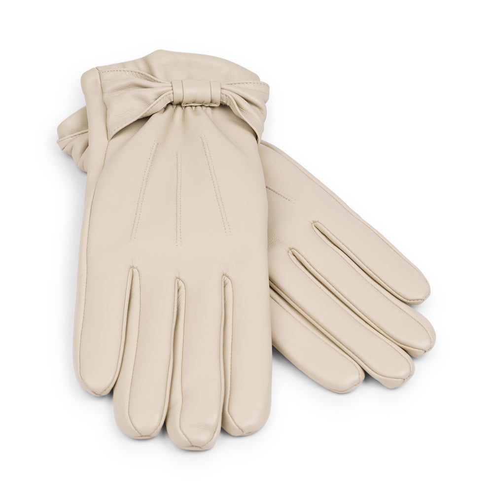 Sondrio - Lambskin Gloves with Bow Detail
