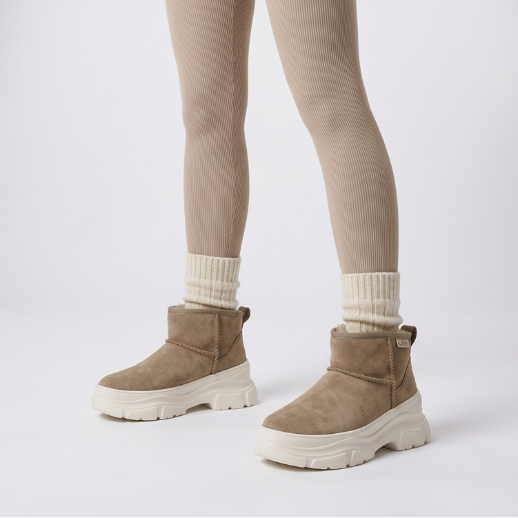 Taipana - Lave shearling-støvler