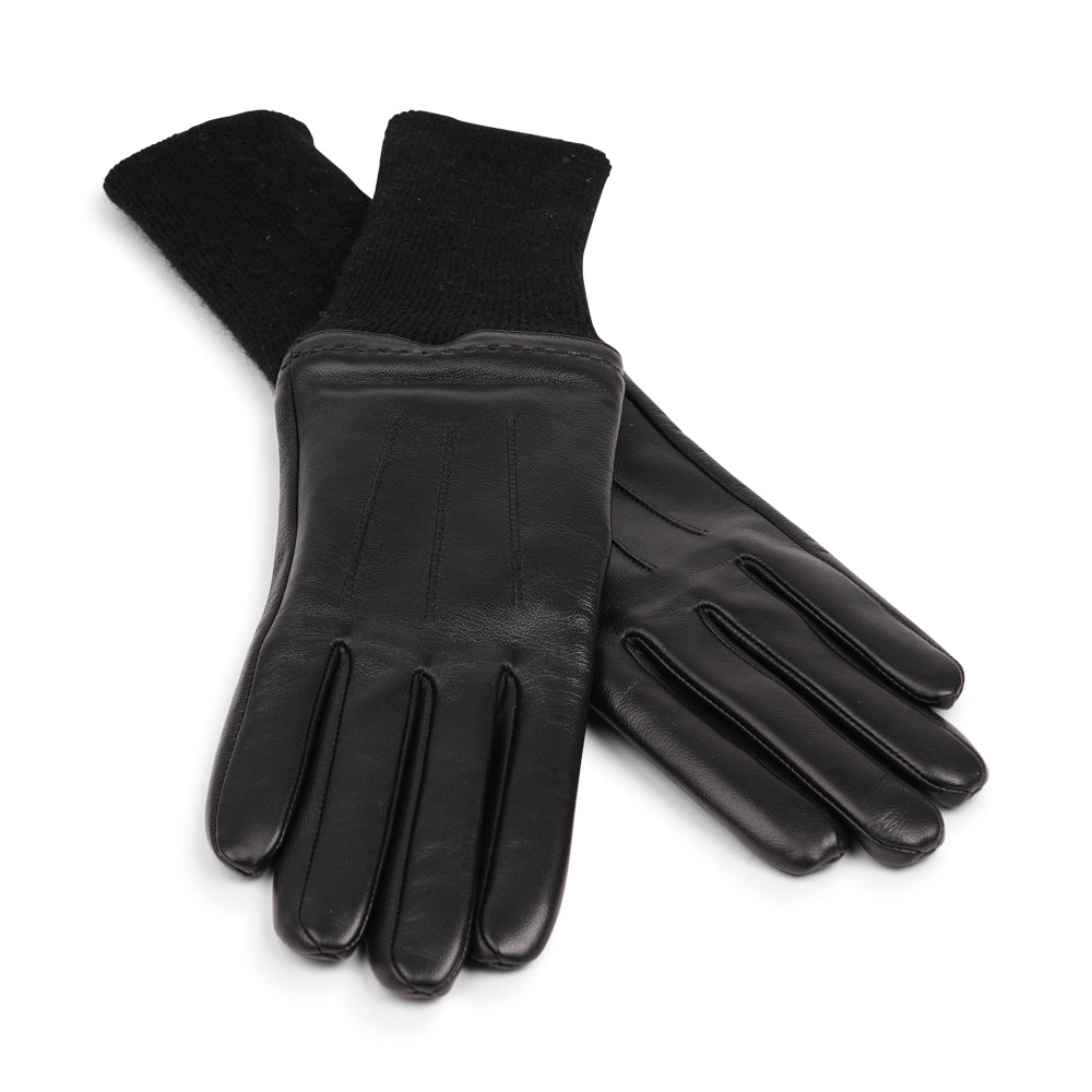 Udine – Lambskin Gloves with Extended Knit Cuff