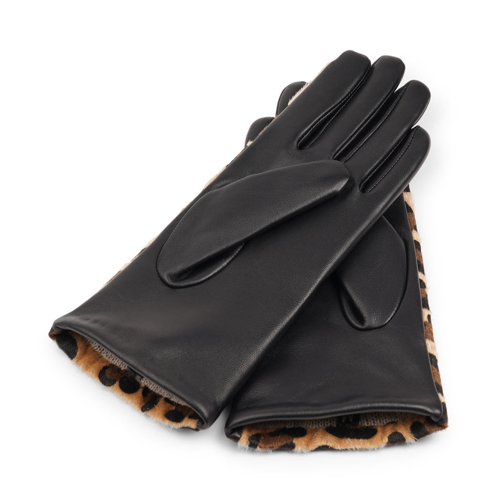 Lovelies Studio - Make a statement this winter with the Vigavano gloves. Crafted from soft, plush short fur featuring a chic leopard print, and lined with sumptuous cashmere, these gloves combine luxury, warmth, and style. Their elegant design keeps your hands cozy while adding a bold, fashionable touch to any winter outfit.
