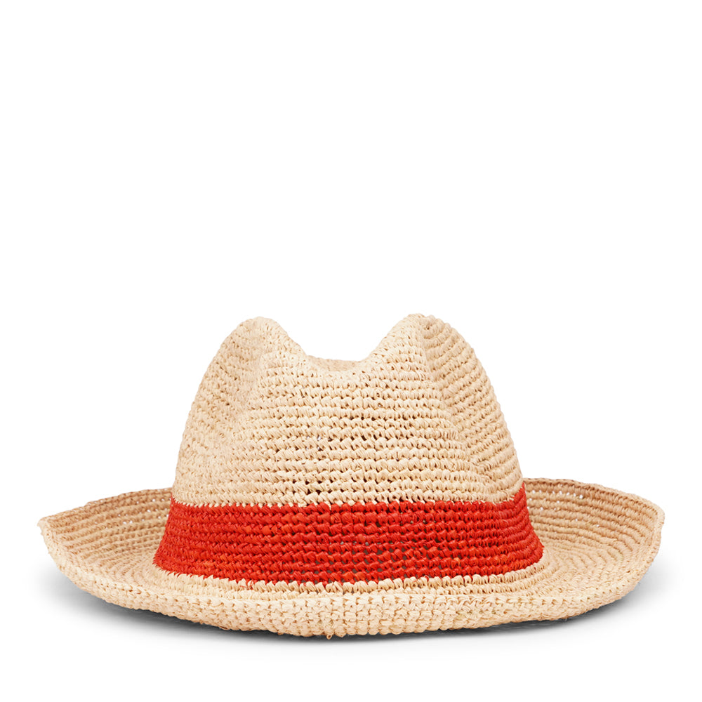 Lovelies Studio - The Summery Viviani hat, a stunning creation meticulously crafted by local artisans in Madagascar exclusively for Lovelies Studio. Each piece is a testament to the skill and dedication of these artisans, who handcraft every detail with precision and care.