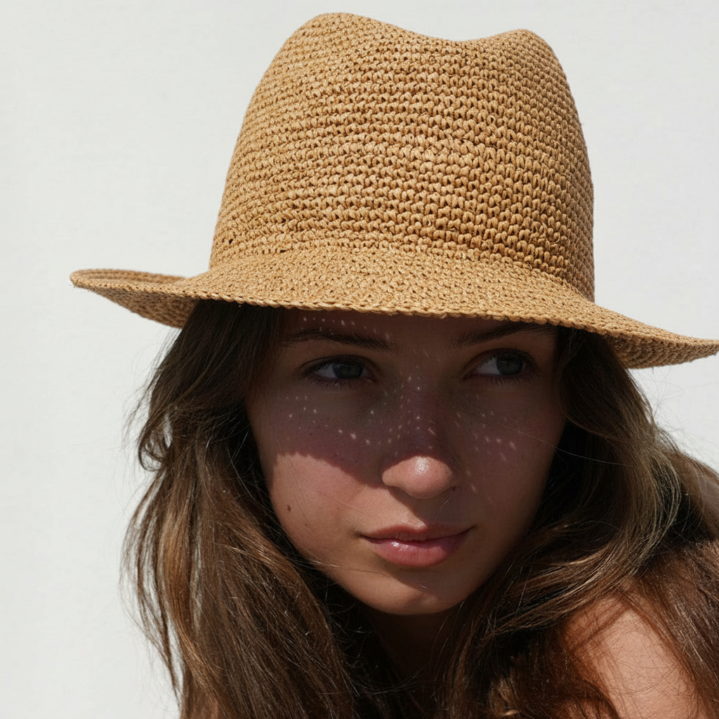 What truly sets the Viviani hat apart is its intricate weaving technique, which transforms the raffia into a timeless fedora silhouette. The result is a beautifully structured hat that effortlessly combines elegance with a touch of rustic charm, perfect for adding a chic flair to any summer ensemble.

With the Summery Viviani hat, you're not just wearing an accessory – you're embracing a piece of artistry and supporting the craftsmanship of local artisans in Madagascar.