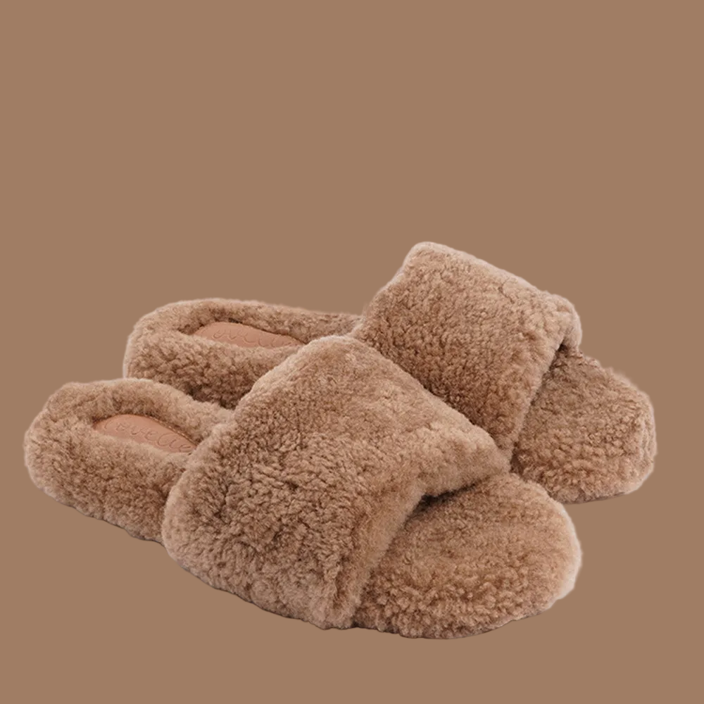 Yü Shan - Shearling Slippers
