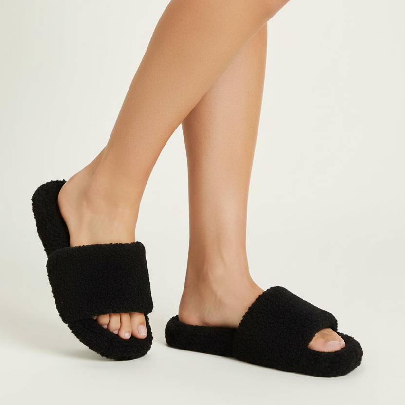 Yü Shan - Shearling Slippers