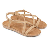 Lovelies Studio - Danish design - Aguas Blanca, the epitome of comfort and style in a sandal. Experience unparalleled softness with its luxurious suede insole, complemented by a double layer of sturdy rubber soles that provide the perfect bounce in every step. The innovative design features straps that elegantly encircle the heel, ensuring an impeccable fit and secure hold. Elevate your footwear game with Aguas Blanca – where cushioned elegance meets durable sophistication.