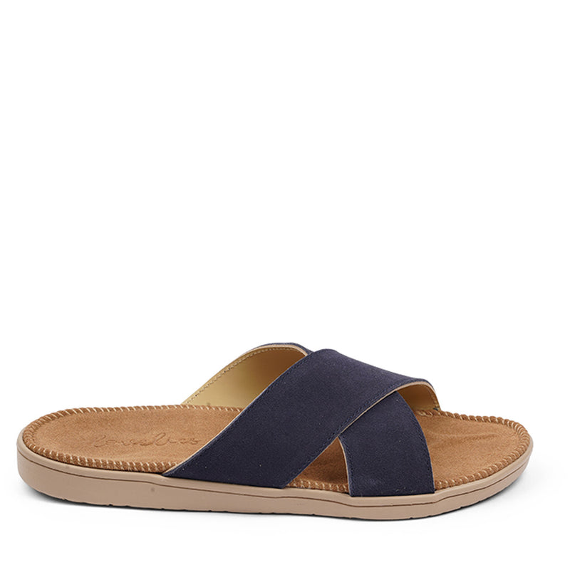 Lovelies Studio -  Bellevue cross suede sandal with the most comfortable rubber sole which is covered in exclusive suede. The sandal has a wonderful feminine look and will match your summer dresses and light blue jeans perfectly. Enjoy your lovelies !
