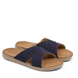 Lovelies Studio -  Bellevue cross suede sandal with the most comfortable rubber sole which is covered in exclusive suede. The sandal has a wonderful feminine look and will match your summer dresses and light blue jeans perfectly. Enjoy your lovelies !
