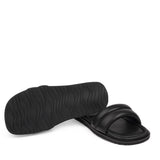 Lovelies Studio - Bissi - Black These soft nappa leather sliders come with a cool puffy upper strap.  With its delicate and soft fabrics, you feel at ease and elegant at the same time. The easy to-go sandals will fit to your feminine dress or your summer jeans.