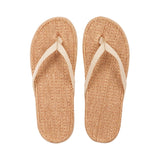 Lovelies Bonete Jute flip flops. The rubber sole is light, soft and very comfortable. The best summer flip flops and in many colors.