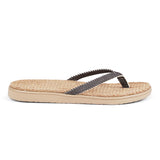 Lovelies Bonete Jute flip flops. The rubber sole is light, soft and very comfortable. The best summer flip flops and in many colors.
