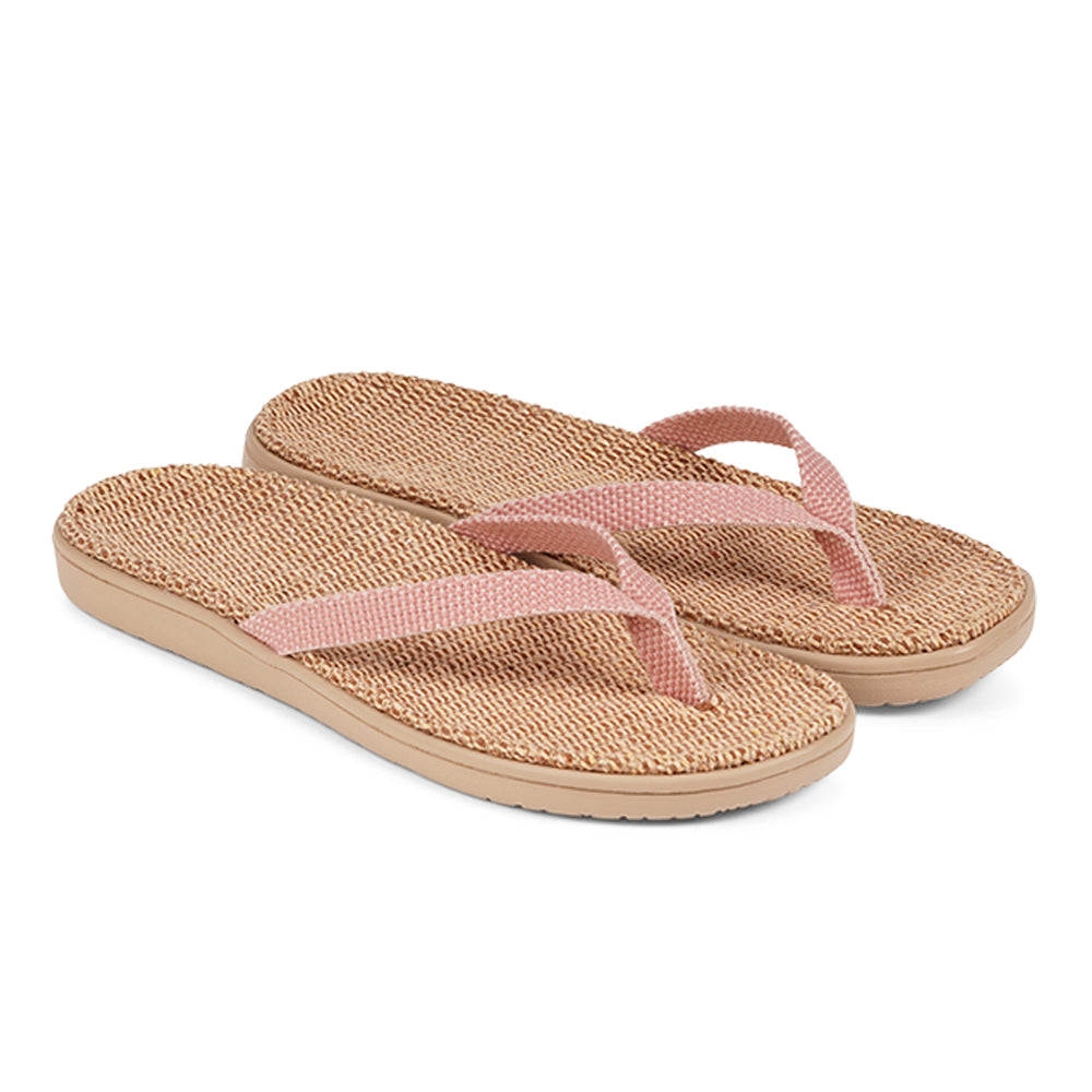 Lovelies Bonete Jute flip flops. The rubber sole is light, soft and very comfortable. The best summer flip flops and in many colors.