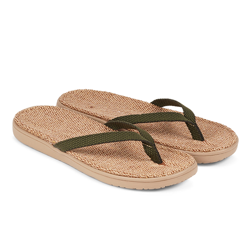 Lovelies Bonete Jute flip flops. The rubber sole is light, soft and very comfortable. The best summer flip flops and in many colors.