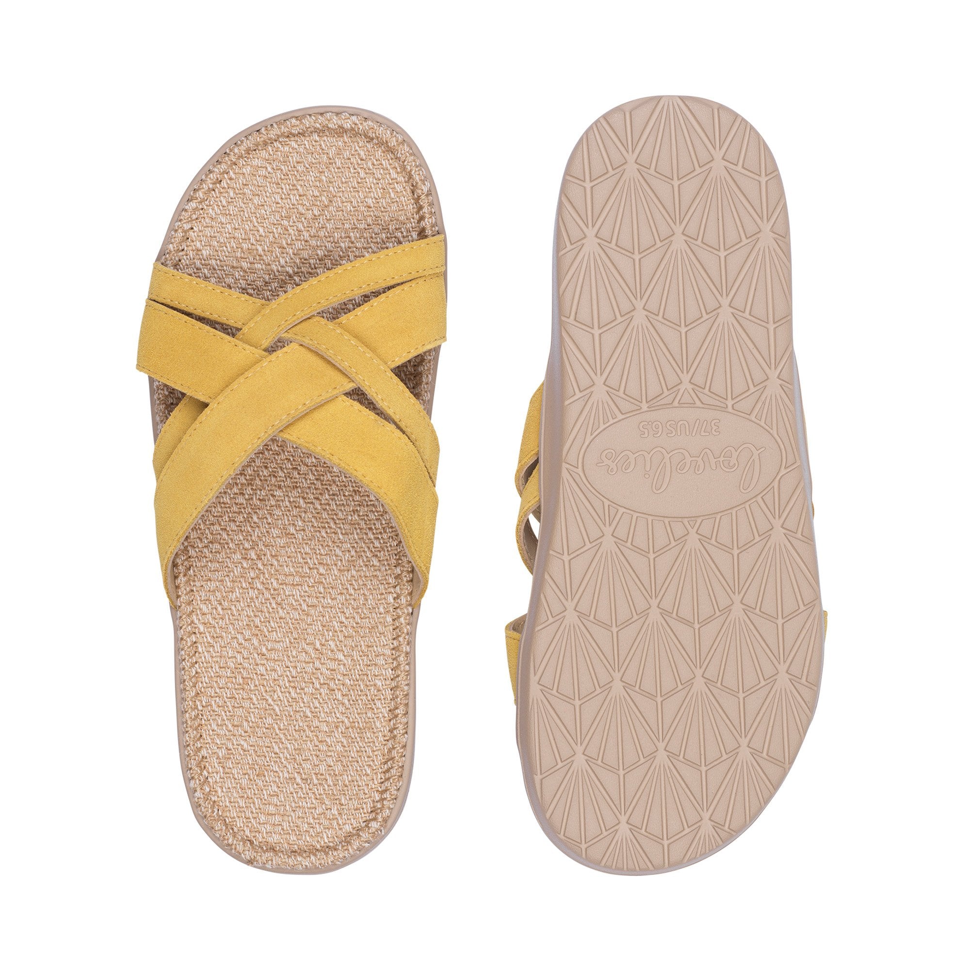 Lovelies Cavallet Sandals with straps of soft suede. The comfortable inner sole in covered with natural jute material. 