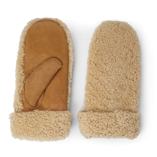 Lovelies Studio - The cozy Colon mittens are made of 100% Australian double faced shearling.  The palm is soft sheep skin and the beautiful upper, cuff and the lining is curly sheep fur. The thumb is made with only one side sawing for the best comfort and style. Our Colon mittens are extra long which means that you can fold and wear them in 4 different ways.
