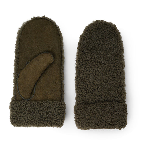 Lovelies Studio - The cozy Colon mittens are made of 100% Australian double faced shearling.  The palm is soft sheep skin and the beautiful upper, cuff and the lining is curly sheep fur. The thumb is made with only one side sawing for the best comfort and style. Our Colon mittens are extra long which means that you can fold and wear them in 4 different ways.