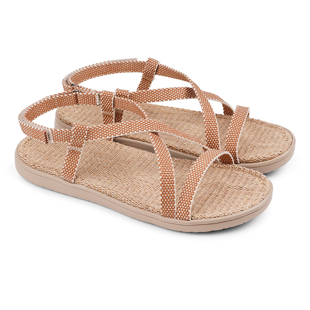 Lovelies Dei Due Mari Sandals, Soft rubber sole with cotton straps. 