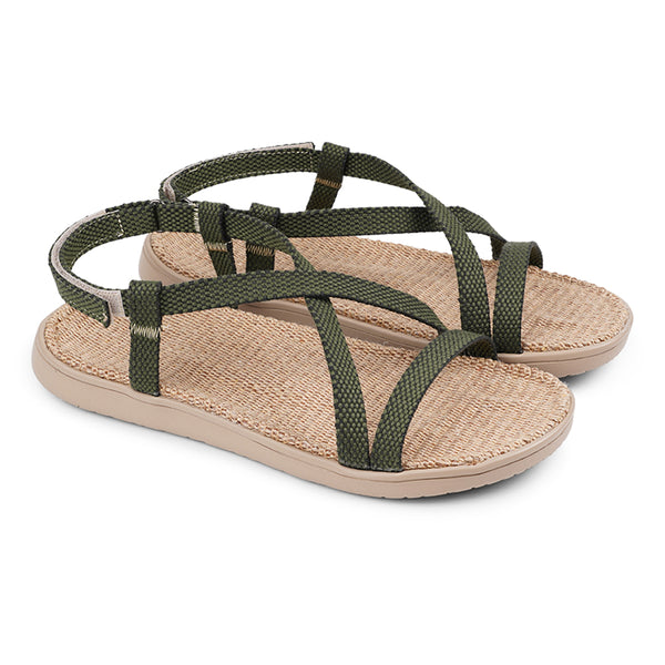 Lovelies Dei Due Mari Sandals, Soft rubber sole with cotton straps. 