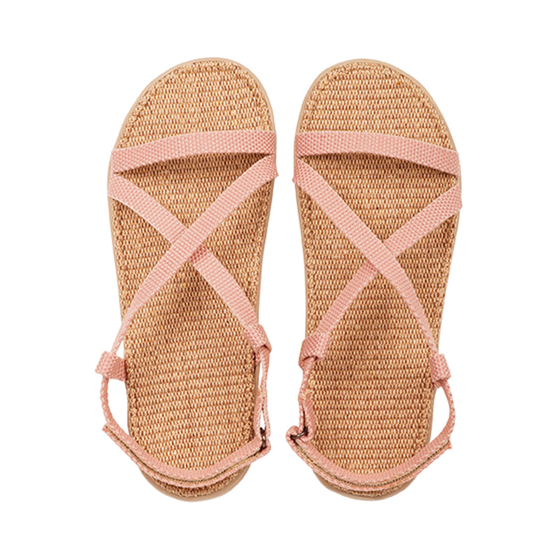 Lovelies Dei Due Mari Sandals, Soft rubber sole with cotton straps. 