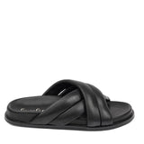 Lovelies Studio - Faiano Nappa leather sandals. These soft nappa leather sandals come with 4 puffy leather straps for the best fit  With its delicate and soft fabrics, you feel at ease and elegant at the same time. The easy to-go sandals will fit to your feminine dress or your summer jeans.