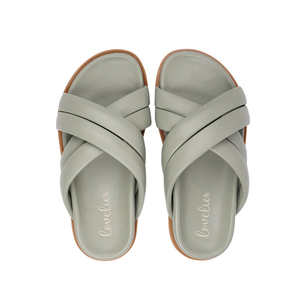 Lovelies Studio - Denmark - These soft nappa leather sandals come with 4 puffy leather straps for the best fit  With its delicate and soft fabrics, you feel at ease and elegant at the same time. The easy to-go sandals will fit to your feminine dress or your summer jeans. Outsole / Insole : Rubber  Footbed: Nappa leather Lining: Nappa leather Upper: Nappa leather