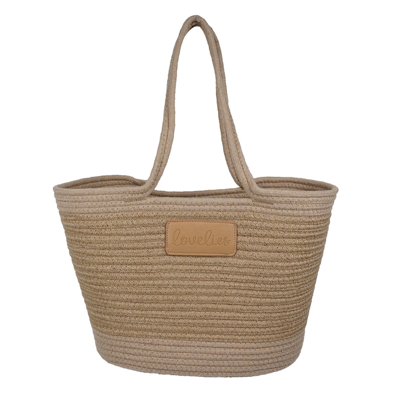For those cheerful springdays and warm sunny summerdays all you need is a gorgeous beach bag.  Lovelies has made an elegant one in cotton and recycled polyester and it comes in 8 beautiful colours.    Whether you’re off to a picnic, shopping or a lazy day at the beach, a Lovelies beach bag will be your all-time favourite companion.