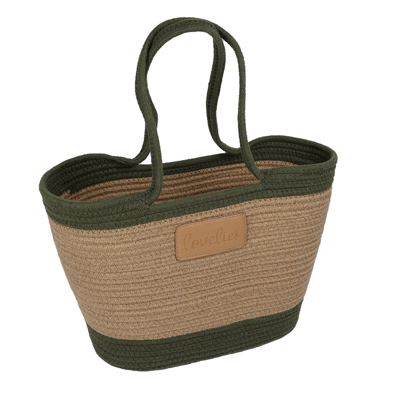 For those cheerful springdays and warm sunny summerdays all you need is a gorgeous beach bag.  Lovelies has made an elegant one in cotton and recycled polyester and it comes in 8 beautiful colours.    Whether you’re off to a picnic, shopping or a lazy day at the beach, a Lovelies beach bag will be your all-time favourite companion.