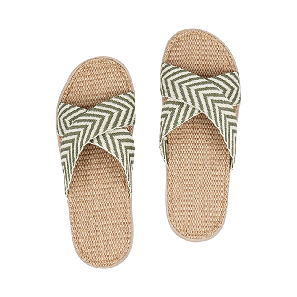 The Danish brand Lovelies - Formentera sandals Soft rubber sole covered in Natural jute with straps of bast. 