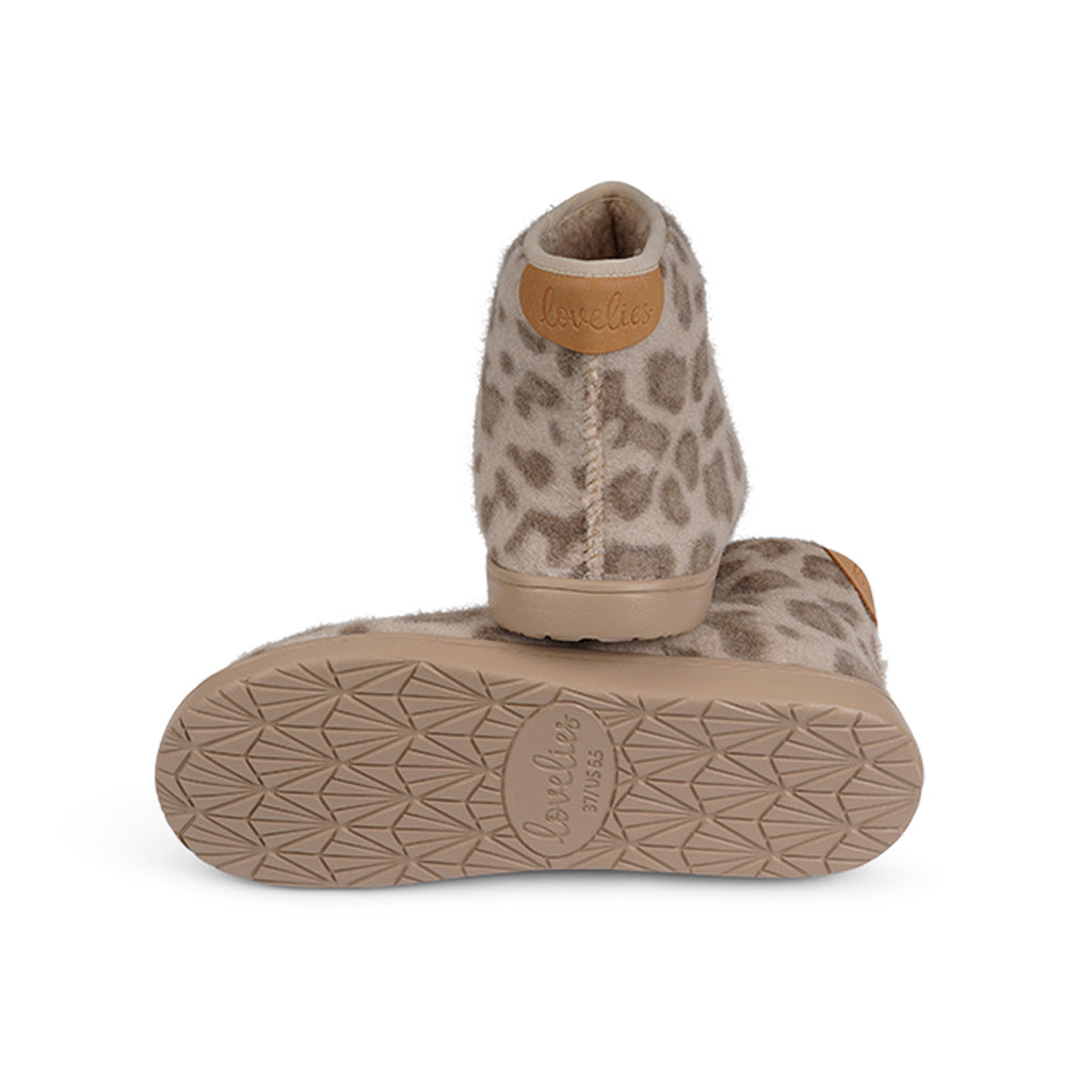 HL9504 Lovelies Sakala Leopard Taupe slippers