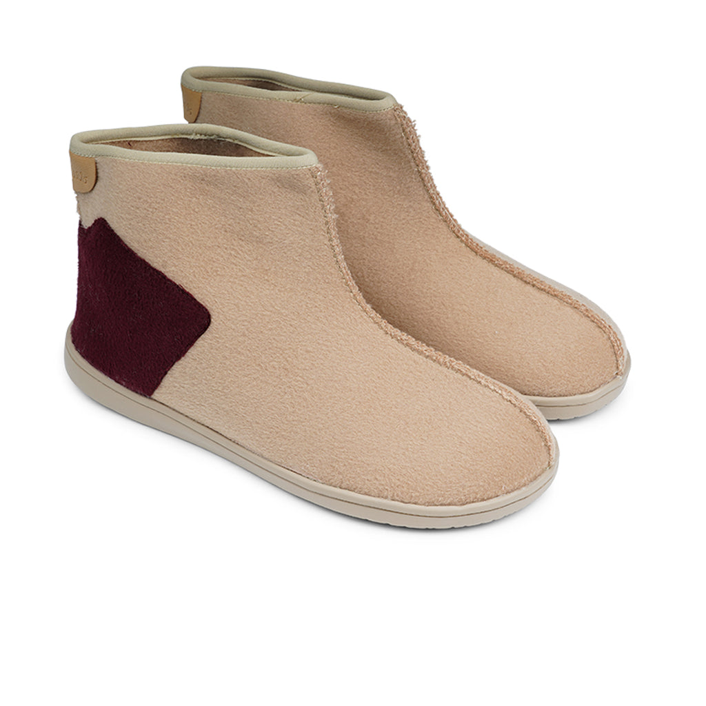 HL9543 Lovelies lounge slippers camel bordeaux