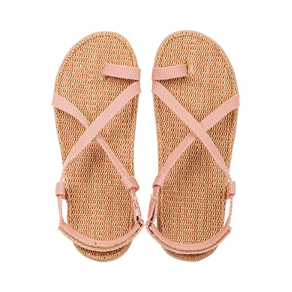 Lovelies - Isola sandals - Soft rubber sole covered in natural jute and woven straps in cotton. The sandals are light and very comfortable.
