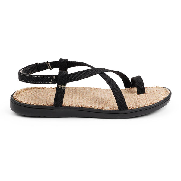 The Isola style has a velcro lock heel strap and a simple loop for the toe, so beautiful and elegant.  With its delicate and soft fabrics, you feel at ease and elegant at the same time. The easy to-go sandals with their striking summer colours are a perfect fit to your feminine summer dresses and your light blue summer jeans.  Enjoy your Lovelies!  Material:  Outsole / Insole : Rubber  Footbed: 100% Natural Jute Upper: Cotton Webbing Heel Heights 2 cm Handmade with passion